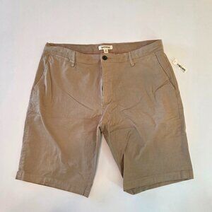 Chino Flat Front Khaki Shorts by Goodthreads, Size 36, NWT